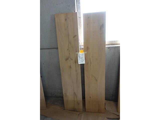 2x massieve eiken planken - afbeelding 1 van  2