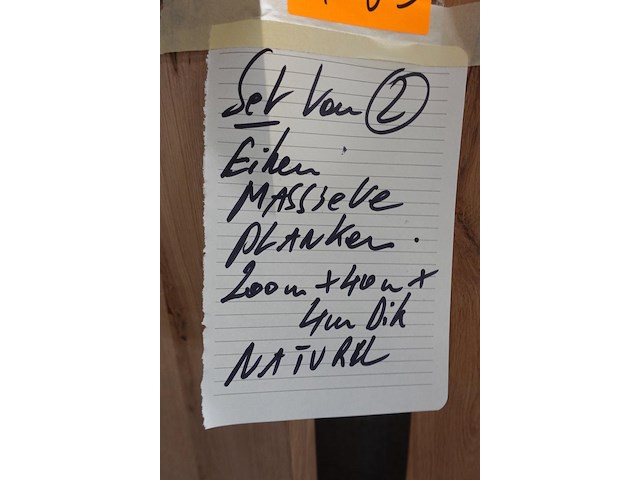 2x massieve eiken planken - afbeelding 2 van  2