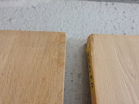 2x massieve eiken planken - afbeelding 3 van  4