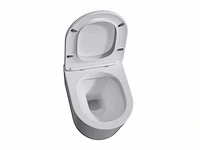 2x mawialux compact inbouw wandclosetten met closetzittingen glans wit - afbeelding 6 van  8