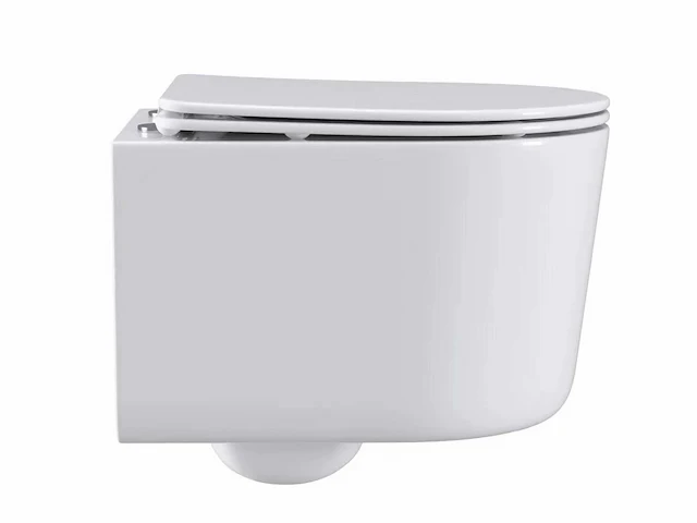 2x mawialux compact inbouw wandclosetten met closetzittingen glans wit - afbeelding 3 van  8