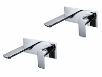 2x mawialux inbouw muurkraan - chrome