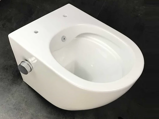 2x mawialux inbouw wandcloset met bidet - glans wit - afbeelding 3 van  7