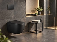 2x mawialux inbouw wandcloset met bidet - mat zwart - afbeelding 3 van  5