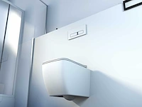 2x mawialux inbouw wandcloset met closetzitting - glans wit - afbeelding 9 van  11