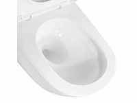 2x mawialux inbouw wandcloset met closetzitting - turbo flush - glans wit - afbeelding 5 van  11