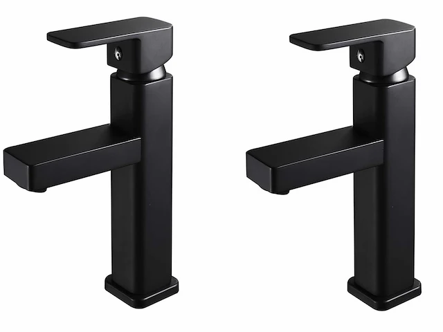 2x mawialux wastafelkraan mat zwart - afbeelding 1 van  32