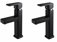 2x mawialux wastafelkraan mat zwart