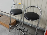 2x metalen barstoel - afbeelding 3 van  3