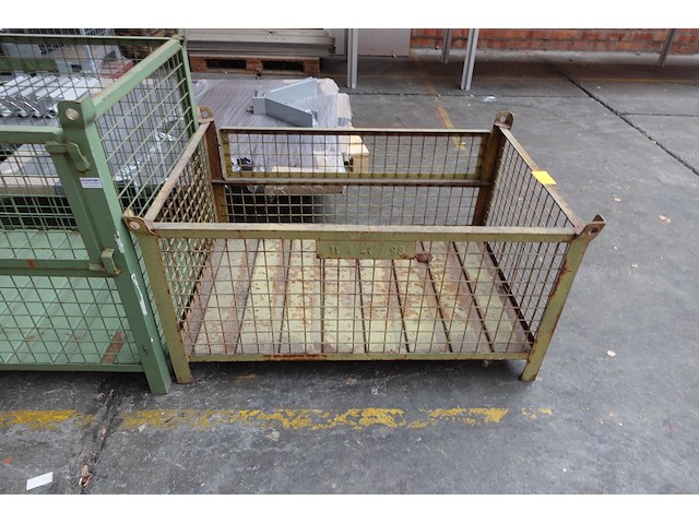 2x metalen draagmand - afbeelding 3 van  5