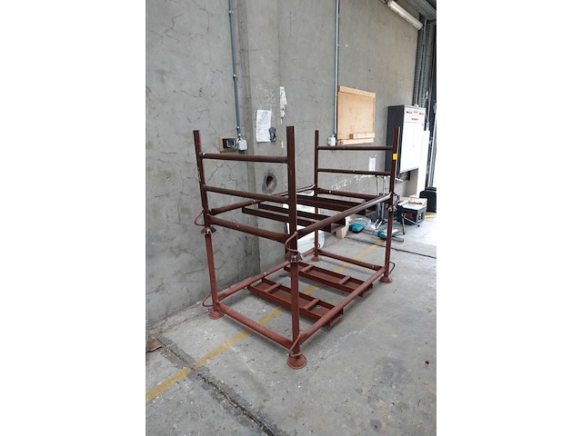 2x metalen stapelbare houder - afbeelding 1 van  5