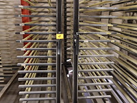 2x metalen verrijdbaar droogrek - afbeelding 1 van  2