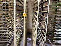 2x metalen verrijdbaar droogrek - afbeelding 1 van  2