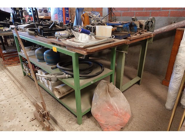 2x metalen werkbank - afbeelding 2 van  3