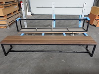 2x metalen zitbank - afbeelding 1 van  3