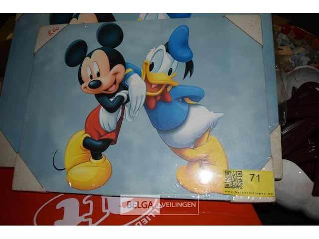 2x mickey mouse tekening - afbeelding 1 van  2