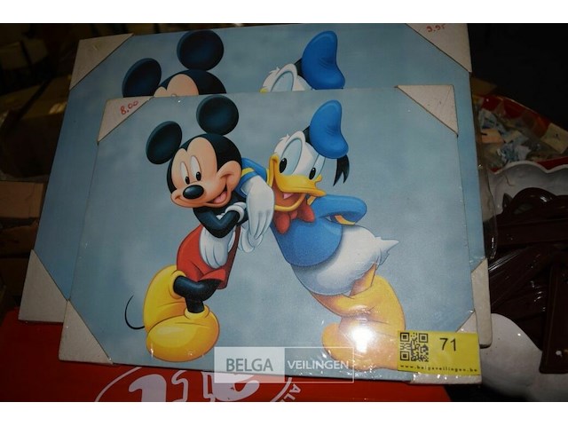 2x mickey mouse tekening - afbeelding 2 van  2