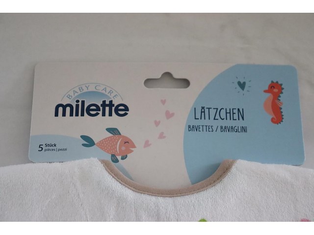 2x milette slabberset van 5 - afbeelding 2 van  7