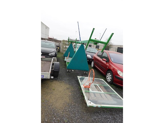 2x mobiele basketbaldoelen - afbeelding 1 van  5