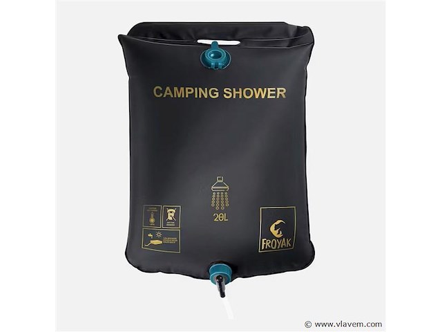 2x mobiele douche 20liter zonenergie - afbeelding 1 van  3