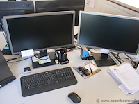 2x monitor, acer, toetsenbord, logitech, muis, logitech, werking niet gekend - afbeelding 1 van  3