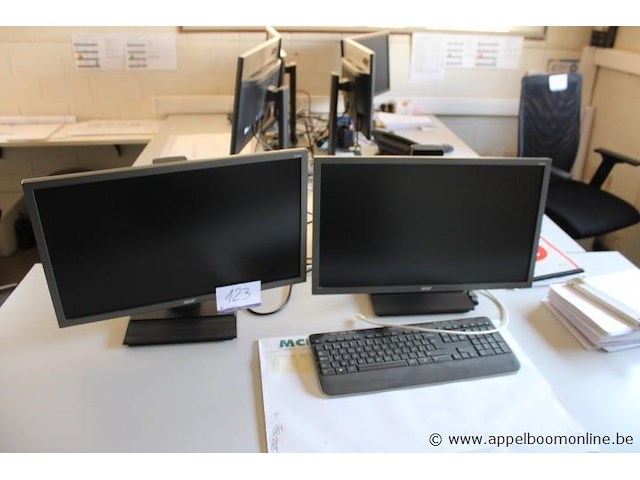 2x monitor, acer, werking niet gekend - afbeelding 1 van  3