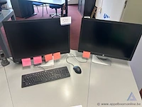 2x monitoren hp, inclusief toetsenbord en muis. werking niet gekend
