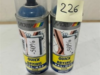 2x motip acryl azuurblauw ral5009 400ml (houdbaar tot 2034) - afbeelding 1 van  3