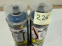 2x motip acryl azuurblauw ral5009 400ml (houdbaar tot 2034) - afbeelding 3 van  3