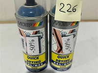 2x motip acryl azuurblauw ral5009 400ml (houdbaar tot 2034) - afbeelding 2 van  3