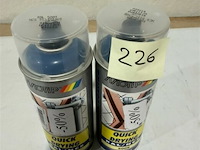 2x motip acryl azuurblauw ral5009 400ml (houdbaar tot 2034) - afbeelding 3 van  3