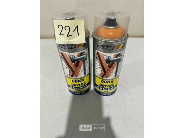 2x motip acryl dieporanje ral2011 400ml (vervallen in 2025) - afbeelding 2 van  3