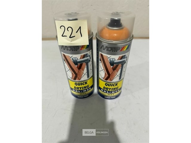2x motip acryl dieporanje ral2011 400ml (vervallen in 2025) - afbeelding 2 van  3