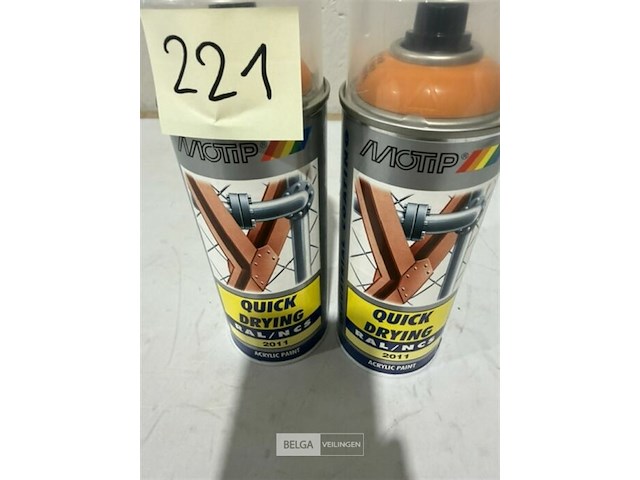 2x motip acryl dieporanje ral2011 400ml (vervallen in 2025) - afbeelding 3 van  3