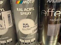 2x motip acryl grijsbruin ral8019 400ml (houdbaar tot 2034) - afbeelding 1 van  3