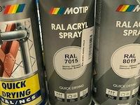 2x motip acryl leigrijs ral7015 400ml (houdbaar tot 2034) - afbeelding 2 van  3