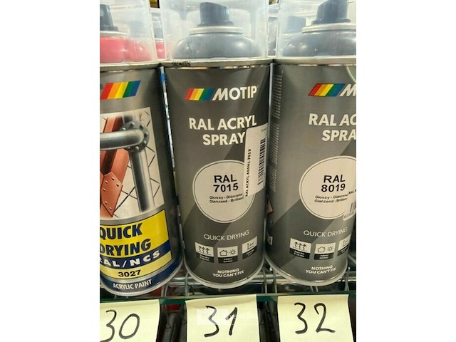 2x motip acryl leigrijs ral7015 400ml (houdbaar tot 2034) - afbeelding 3 van  3