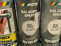 2x motip acryl leigrijs ral7015 400ml (houdbaar tot 2034) - afbeelding 3 van  3