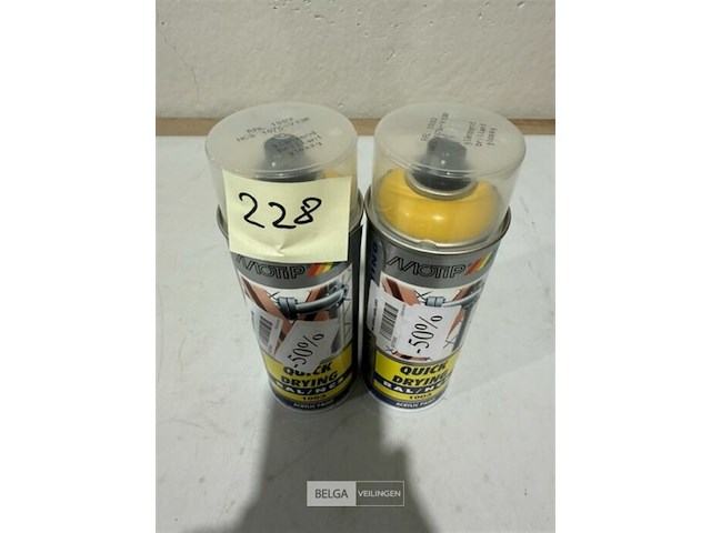 2x motip acryl signaalgeel ral1003 400ml (houdbaar tot 2034) - afbeelding 3 van  3