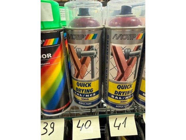 2x motip acryl wijnrood ral3005 400ml (houdbaar tot 2034) - afbeelding 3 van  3