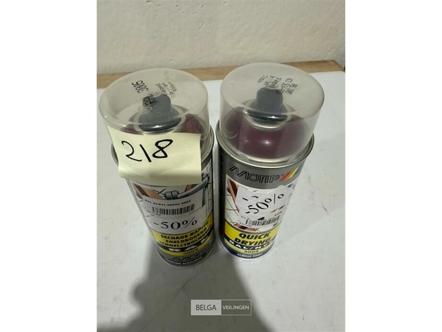 2x motip acryl wijnrood ral3005 400ml (vervallen in 2019) - afbeelding 3 van  3