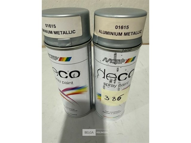 2x motip aluminium metallic 400ml houdbaar tot 2030 - afbeelding 1 van  3