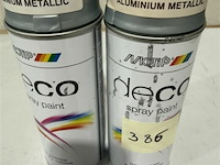 2x motip aluminium metallic 400ml houdbaar tot 2030 - afbeelding 2 van  3