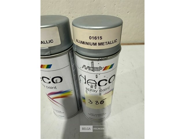 2x motip aluminium metallic 400ml houdbaar tot 2030 - afbeelding 3 van  3