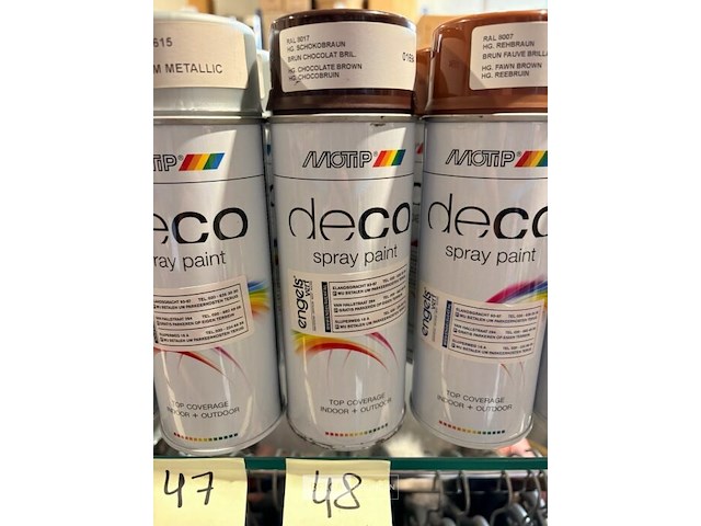2x motip chocobruin ral8017 400ml (houdbaar tot 2034) - afbeelding 2 van  2