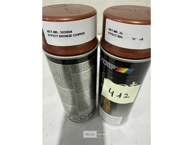 2x motip effect bronze copper 400ml houdbaar tot 2036 - afbeelding 1 van  3