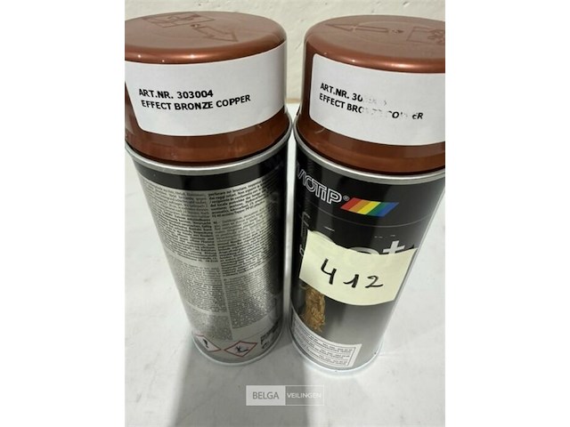 2x motip effect bronze copper 400ml houdbaar tot 2036 - afbeelding 1 van  3