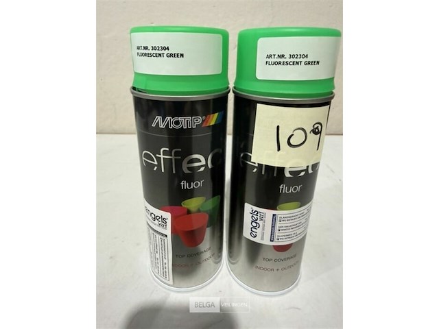 2x motip fluo groen 400ml (houdbaar tot 2034) - afbeelding 2 van  3