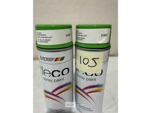 2x motip geelgroen ral6018 400ml (houdbaar tot 2034) - afbeelding 3 van  3