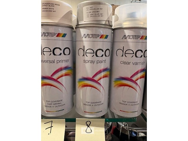 2x motip grijs aluminium 400ml (houdbaar tot 2034) - afbeelding 2 van  2